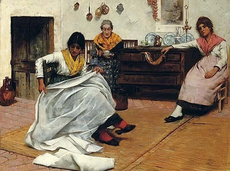Il rotolo di stoffa